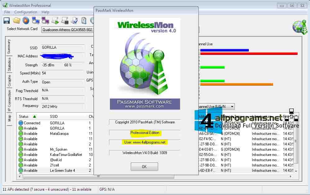 WirelessMon Professional 5 Free Download Full