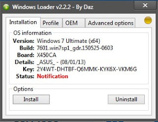 Windows Loader v2.2.2 (By Daz) Final