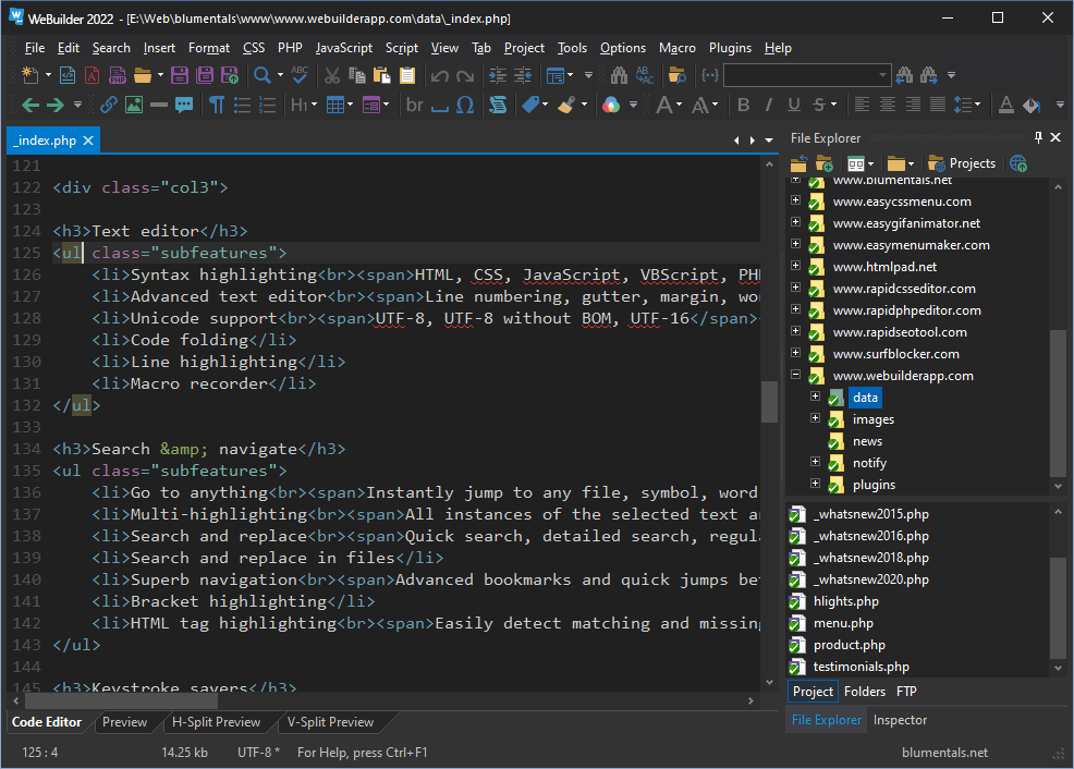 Blumentals WeBuilder 2025 v18.0.0.263 Full