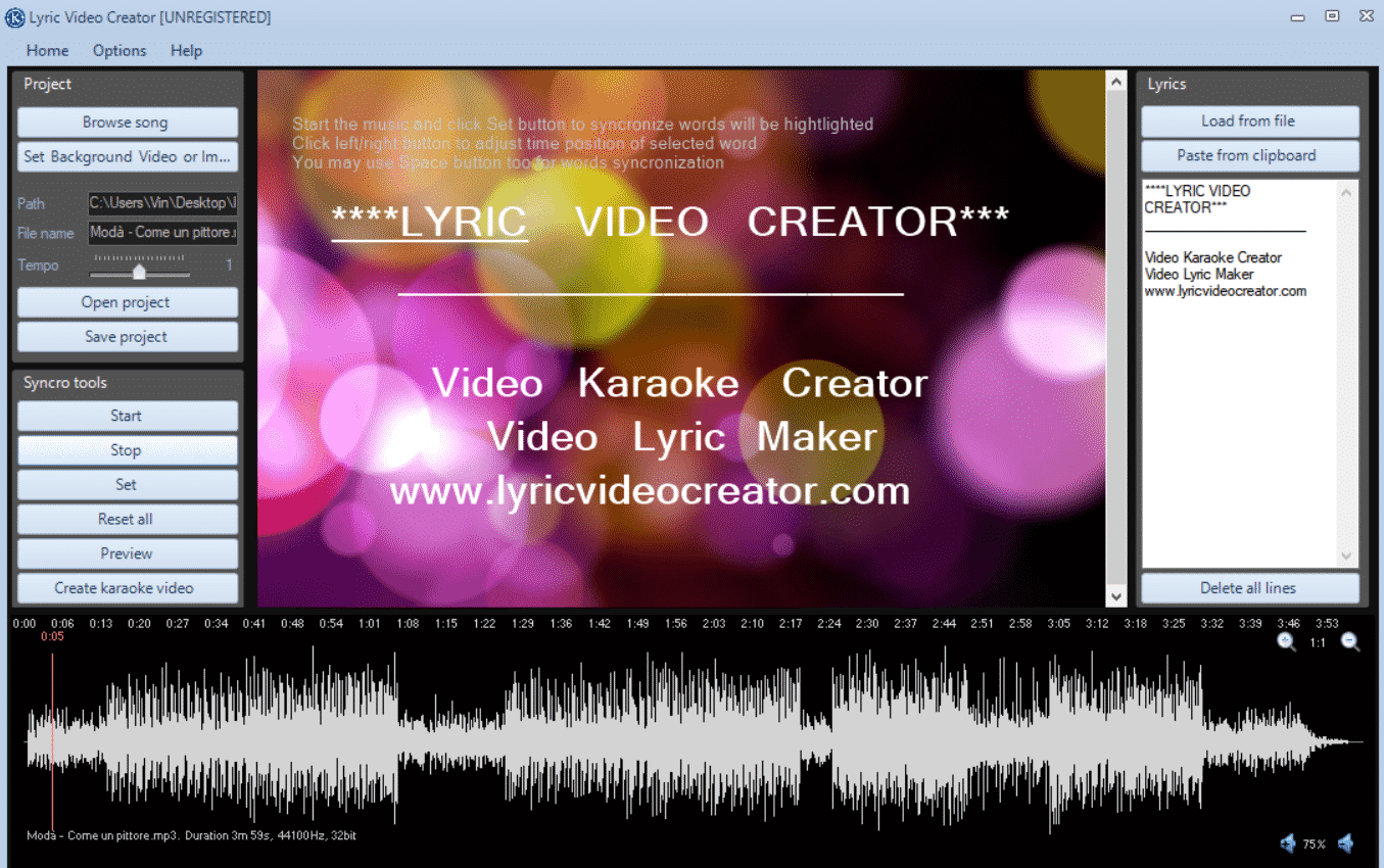 Lyric Video Creator Professional v5.2 Full