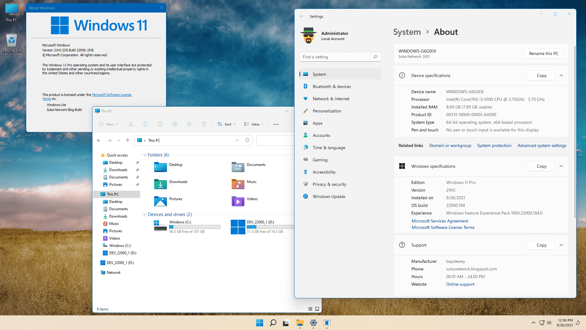 Windows 11 Lite incl Office 2021 Preactivated