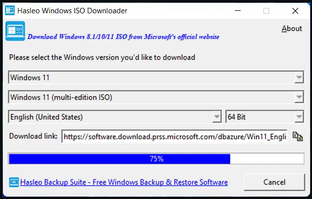 Hasleo Windows ISO Downloader 1.5 Full