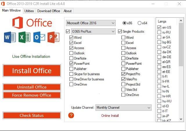 Office 2013-2024 C2R Install / Install Lite 7.7.7.4 Full