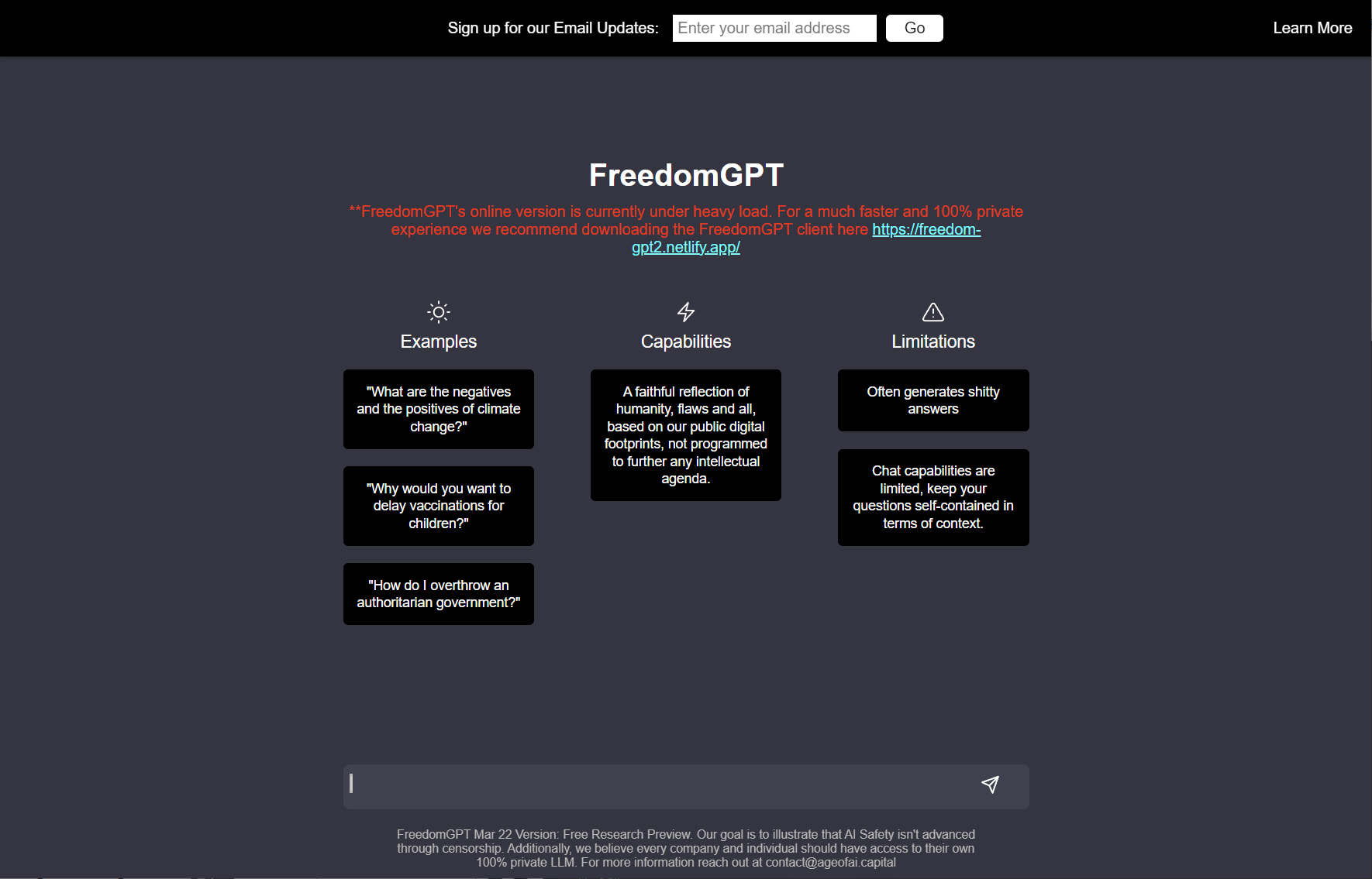 FreedomGPT 2.0.1 Free Download
