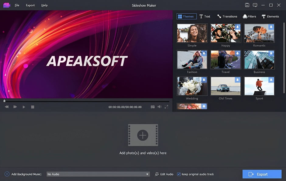 Apeaksoft Slideshow Maker 1.0.52 Free Download