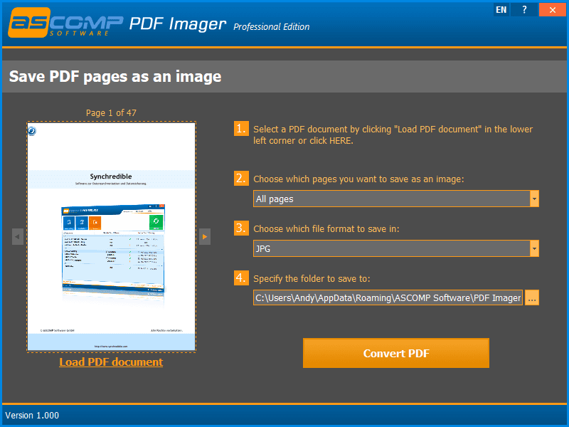 PDF Imager Professional 2.003 Free Download