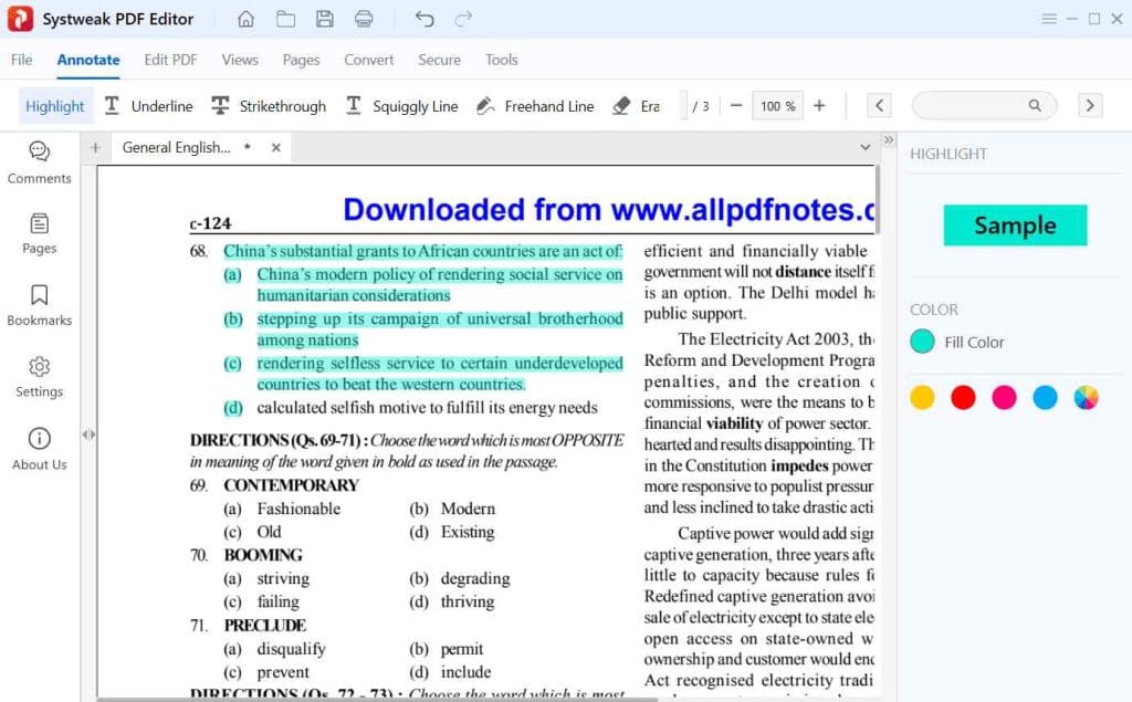 Systweak PDF Editor 1.0.0.4389 Free Download