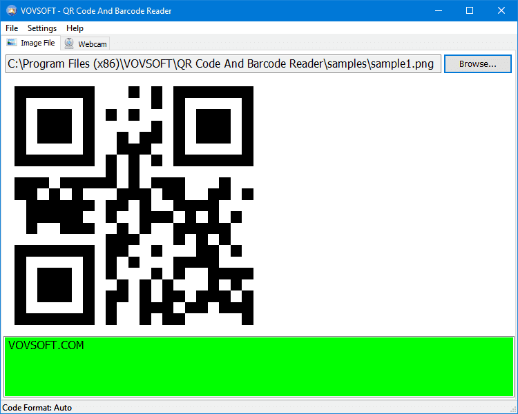 Vovsoft QR Code and Barcode Reader 1.1 Full