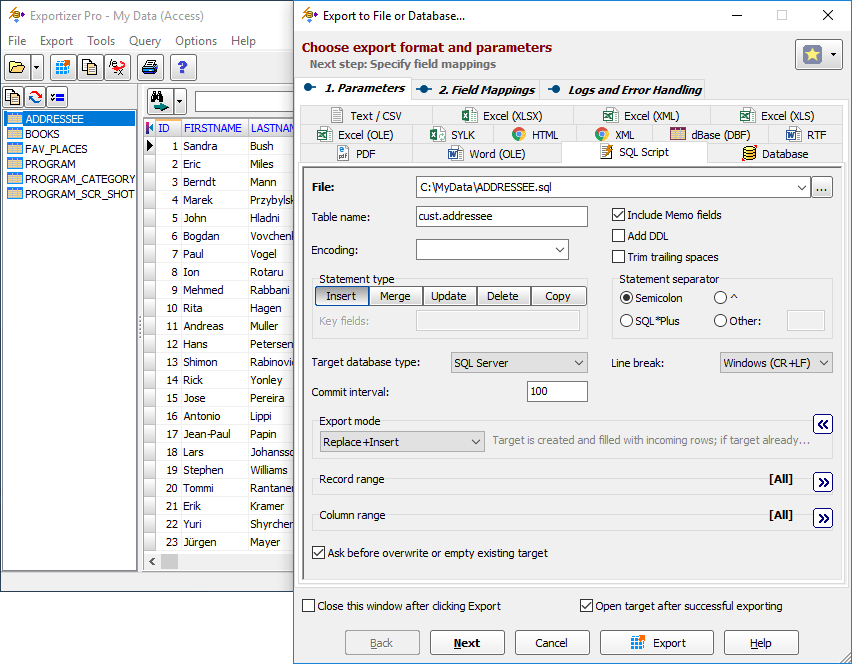 Exportizer Enterprise 9.2.8.201 Free Download